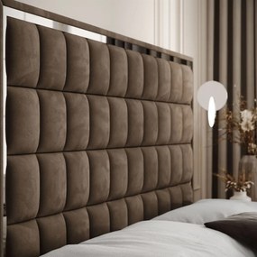 VYSOKÁ ČALÚNENÁ POSTEĽ NOEMI SILVER 140X200 ROYAL VELVET 196