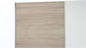 Sconto Šatníková skriňa FILANT biela/dub sonoma
