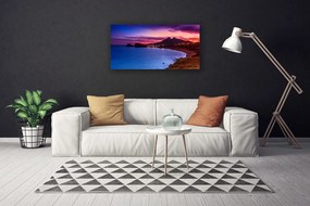 Obraz na plátne More pláž hory príroda 120x60 cm
