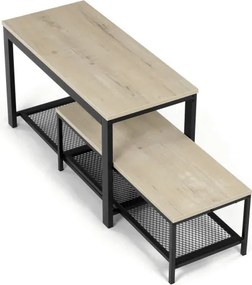 Set dvoch botníkov prírodný ABO-W2124 SON (2 ks)