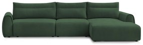 Tmavozelená rohová pohovka Aden – Bobochic Paris