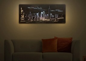Podsvietený obraz New York na batériu