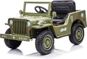 LEAN CARS JH-103 Olivovozelené auto na batérie 4x4