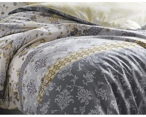 BedTex Bavlnené obliečky Vera sivá, 220 x 200 cm, 2 ks 70 x 90 cm