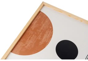 SADA 3x Obraz vo fotorámčeku 50x70 cm béžová/hnedá