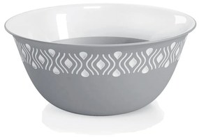 STEFANPLAST Plastová miska Tosca ? 23 cm biela/sivá