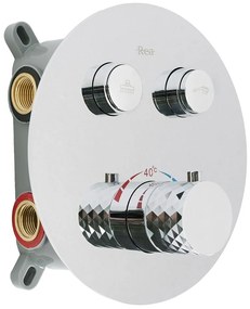 Rea Lungo Diamond, podomietková sprchová súprava s termostatickou batériou + BOX, REA-P6967