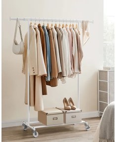 Mobilný stojanový vešiak LINEA biely