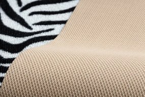 Protišmykový behúň DIGITAL zebra, biely / čierny