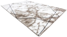 Moderný koberec COZY Lina,  geometrický , mramor - Štrukturálny,  dve vrstvy rúna, hnedá