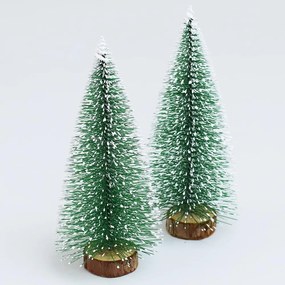 Vianočný stromček na pníku zasnežený 15CM cena za 1ks