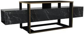 Dizajnový TV stolík Olivera 160 cm čierny