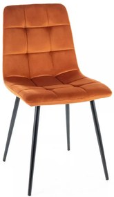 Jedálenská stolička Mila Velvet, oranžová