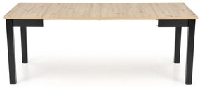 Rozkládací jídelní stůl Qubik 80/200 cm dub artisan/černý