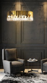 Dekoračná lampa EMILY 100x32 cm zlatá