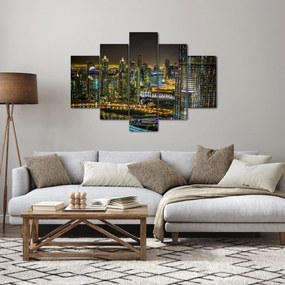 Obraz nočného mesta (150x105 cm)