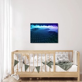 Obraz - Hory v počítačovom modeli (70x50 cm)