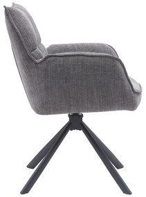 Sivé čalúnené jedálenské kreslá v súprave 2 ks Marilla – Unique Furniture