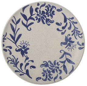 Bloomingville Keramický tanier Petunia Blue 24 cm