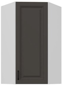 Skrinka do kuchyne Stilo grafit matná/biely 60x60 GN-108 1F (45°)