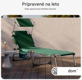 InternetovaZahrada Záhradné lehátko Ibiza - zelené