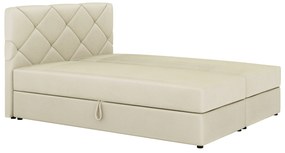 Kontinentálna posteľ 140x200 cm Karum Comfort (béžová) (s roštom a matracom). Vlastná spoľahlivá doprava až k Vám domov. 1056020