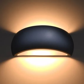 Sollux SL.0875 - Nástenné svietidlo PONTIUS 1xG9/40W/230V šedá