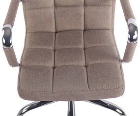 Kancelárska stolička Deli - látka - Sivo-hnedá (Taupe)