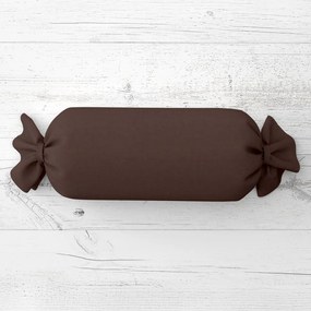 Biante Vankúš valec bonbon Rongo RG-015 Tmavo hnedý 15x60 cm