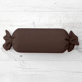 Biante Vankúš valec bonbon Rongo RG-015 Tmavo hnedý 15x80 cm