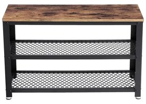 Botník DAVOR hnedá/čierna