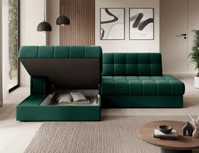 Sedacia súprava Katrin, Ľavá, zelená (lukso 35)