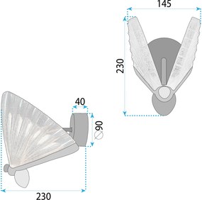Toolight Toolight, LED nástenné svietidlo, 5W, 3000K, LHJ104-1W, svetlé ružové zlato, OSW-50042