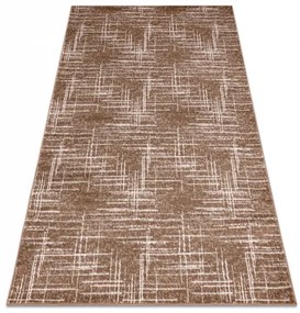 Moderný MEFE koberec 9401 Pásy vintage, béžovo / hnedý