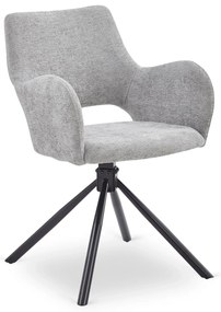 Jedálenská stolička FLAV, bledosivá