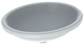 GEBERIT VariForm oválne vstavané umývadlo pod dosku bez otvoru, bez prepadu, 560 x 460 mm, biela, 500.754.01.2
