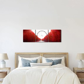Obraz - Cesta k láske (s hodinami) (90x30 cm)