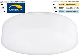 Top Light - LED Kúpeľňové stropné svietidlo BOXTER LED/24W/230V IP54 pr. 28 cm