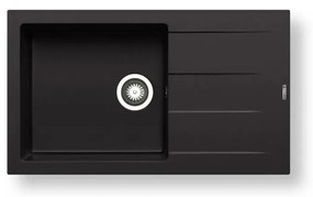 Pyramis 70217801 - Kuchynský drez ATHLOS 86x50 cm, granit, matná čierna