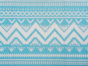 Vonkajší koberec 120 x 180 cm tyrkysový NAGPUR Beliani