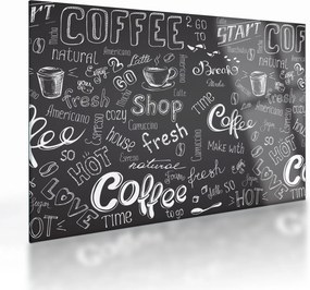 Sklenený obraz - Coffee (70x50 cm)