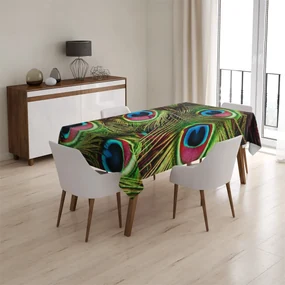 Sablio Obrus Pávie perie - 130x130 cm