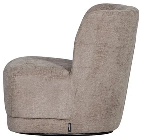 Svetlohnedé zamatové kreslo Atty – WOOOD