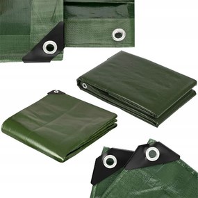 Zeleno strieborná krycia plachta mrazuvzdorná 6m x 10m