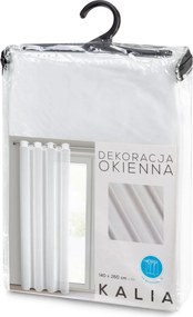 ZÁCLONA NA KRÚŽKOCH KALIA 140X260 CM BIELA