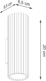 Brilagi - LED nástenné svietidlo CRESTO 2xGU10/10W/230V 20 cm hnedé