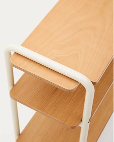 Béžová/v prírodnej farbe závesná detská knižnica v dekore jaseňa 60x70x28 cm Tinn – Kave Home