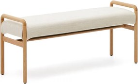 Lavica v krémovej a prírodnej farbe Macaret – Kave Home