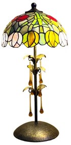 Retro lampa Tiffany TULIP Murano glass Drops Iron Base 56*26