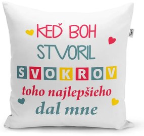 Sablio Vankúš Keď Boh stvoril svokrov: 40x40 cm